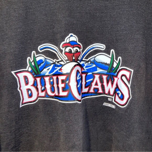 Lakewood Blue Claws Vintage Y2K Jerzees Black Shirt XXXL MiLB New Jersey Shore - Picture 2 of 5